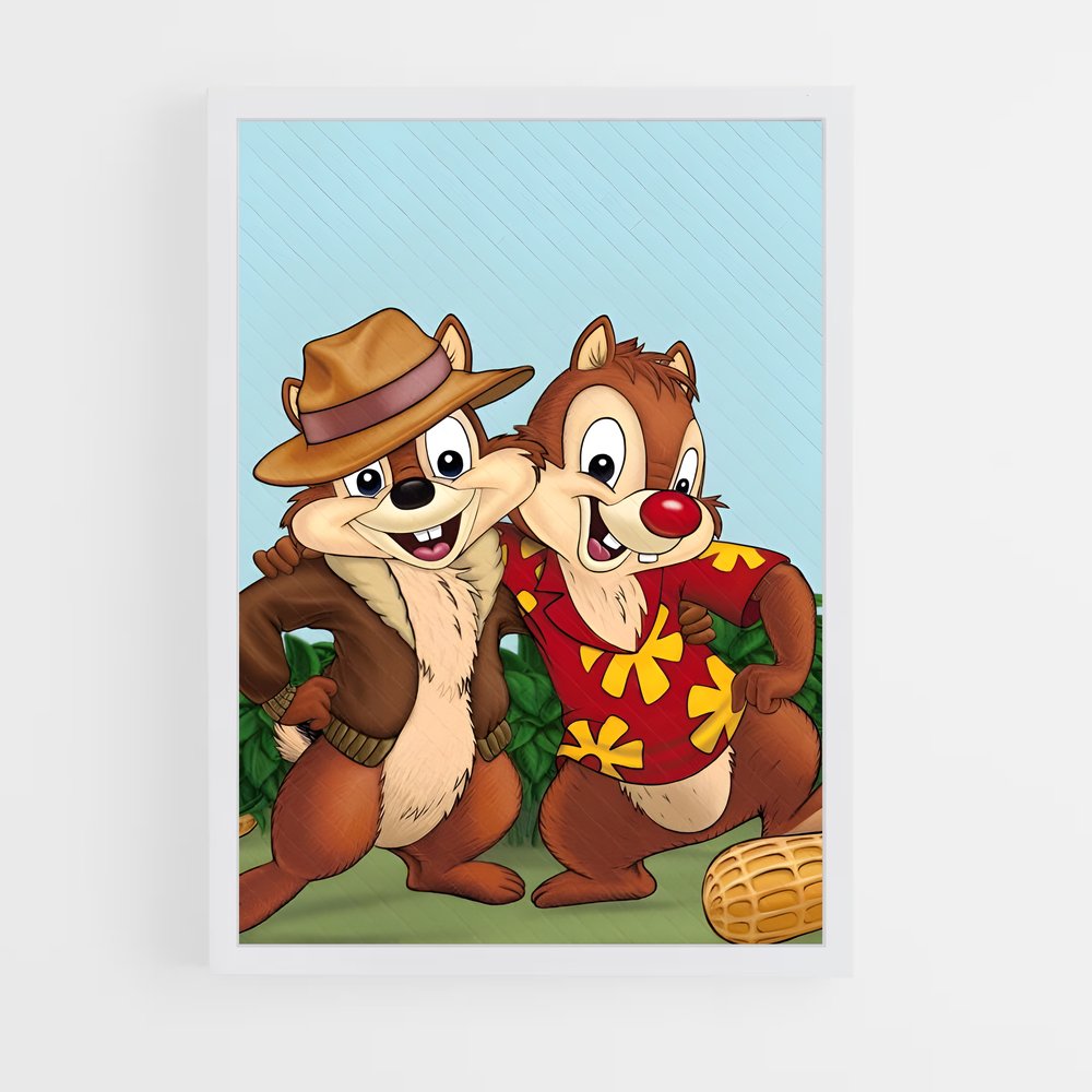 ap-chip and dale-2 cadre Blanc