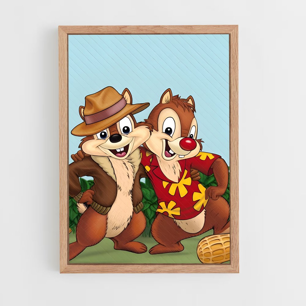 ap-chip and dale-2 cadre Bois clair