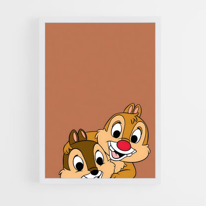 ap-chip and dale-3 cadre Blanc