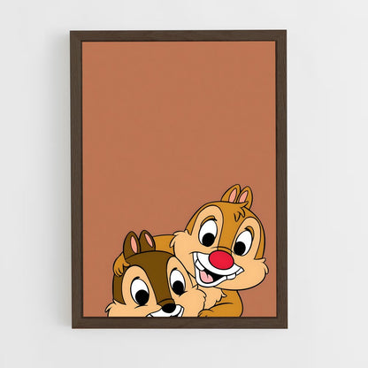 ap-chip and dale-3 cadre Bois foncé