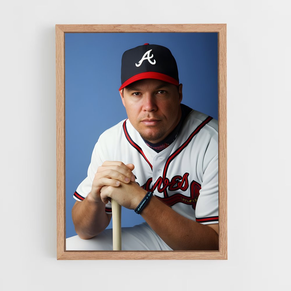 ap-chipper jones-2 cadre Bois clair