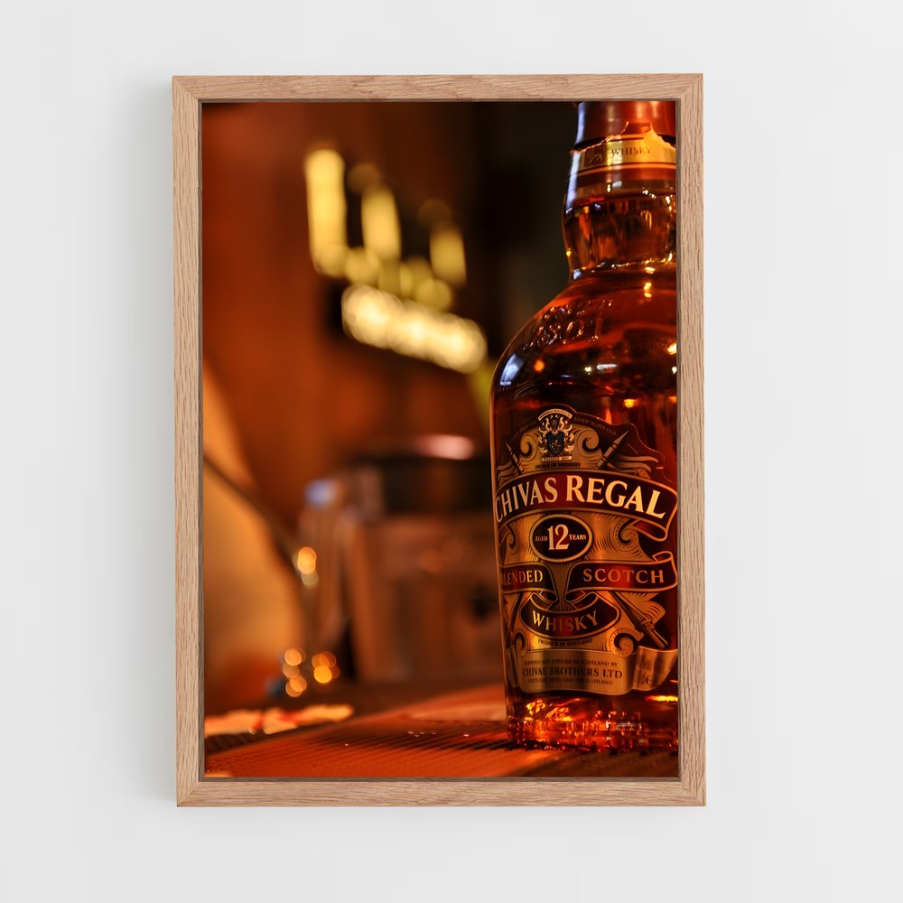 ap-chivas regal-4 cadre Bois clair