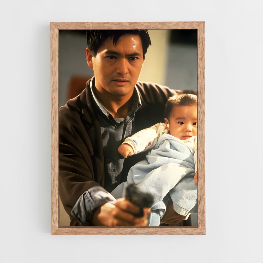 ap-chow yun-fat-4 cadre Bois clair