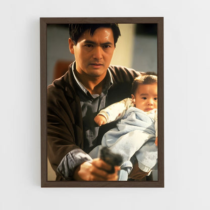 ap-chow yun-fat-4 cadre Bois foncé