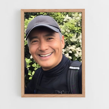ap-chow yun-fat-5 cadre Bois clair