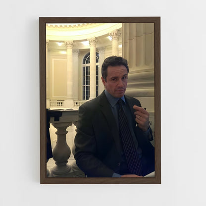 ap-chris cuomo-1 cadre Bois foncé