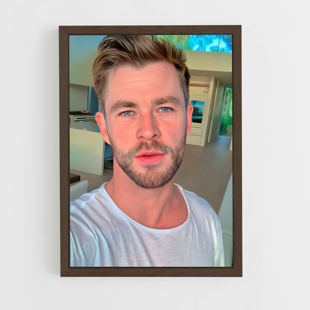 ap-chris hemsworth-8 cadre Bois foncé