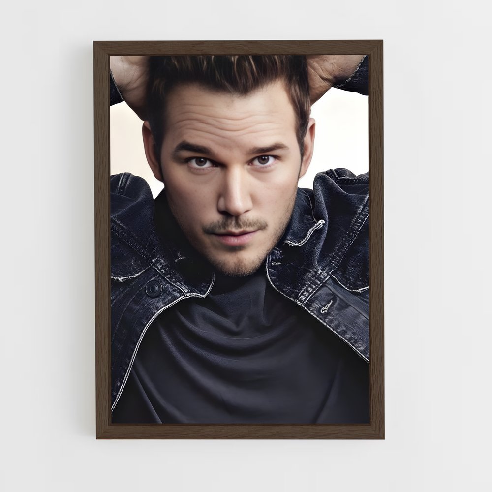 ap-chris pratt-6 cadre Bois foncé