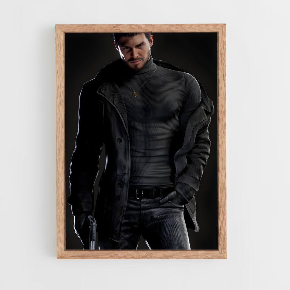 ap-chris redfield-1 cadre Bois clair