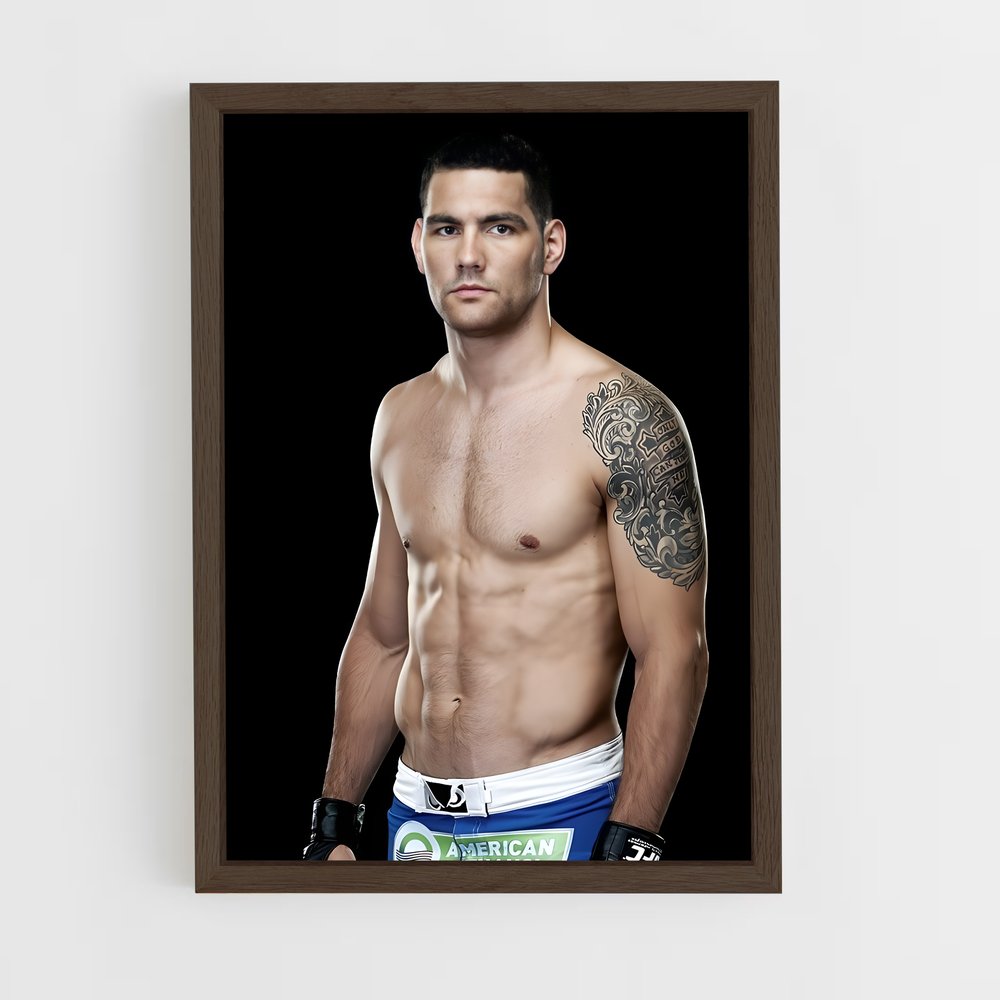 ap-chris weidman-3 cadre Bois foncé