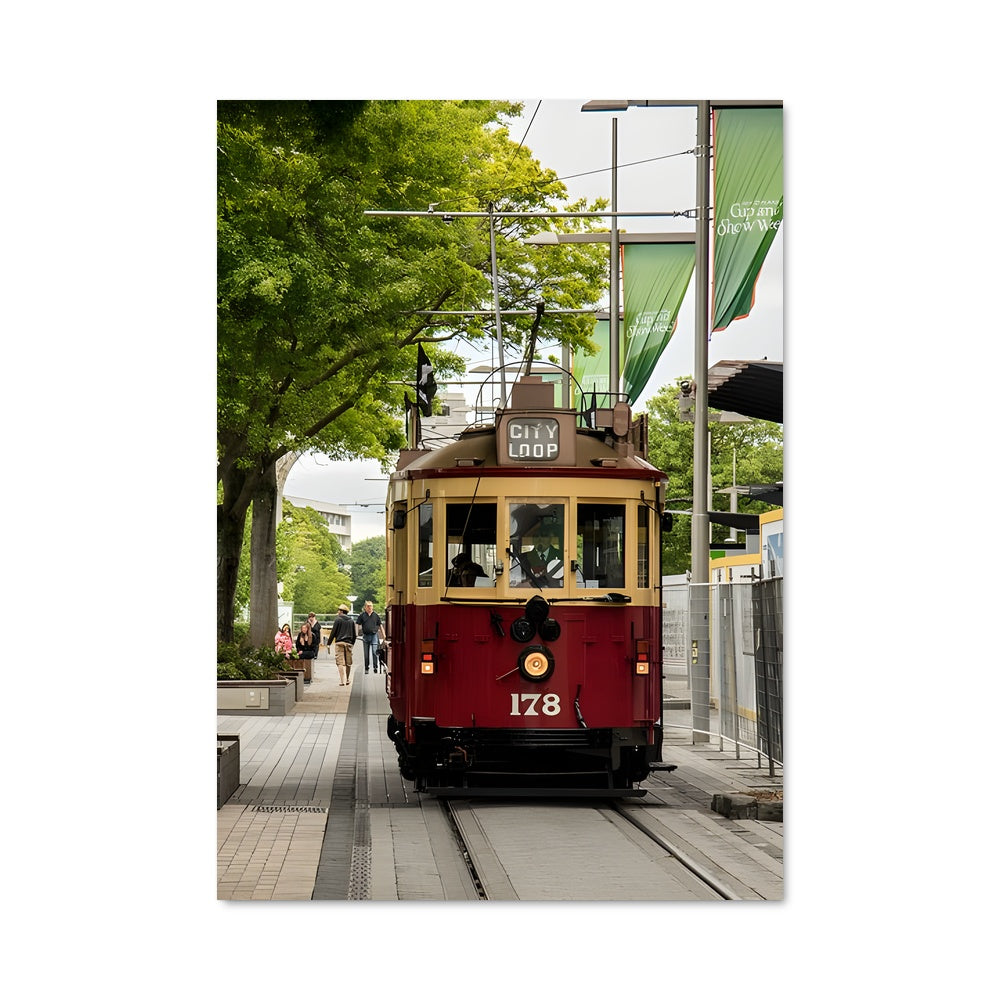 Poster Tramway de Christchurch