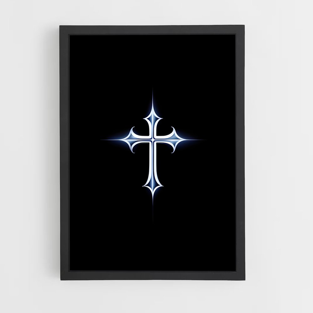 ap-christian cross-4 cadre Noir