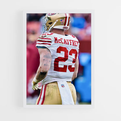 ap-christian mccaffrey-6 cadre Blanc