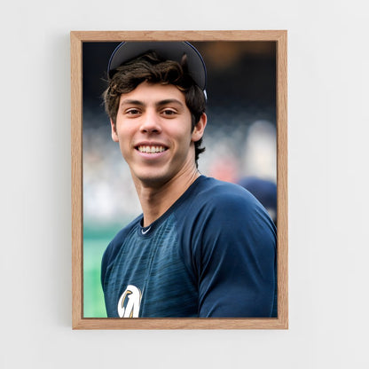 ap-christian yelich-1 cadre Bois clair