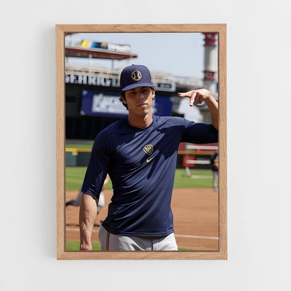 ap-christian yelich-2 cadre Bois clair