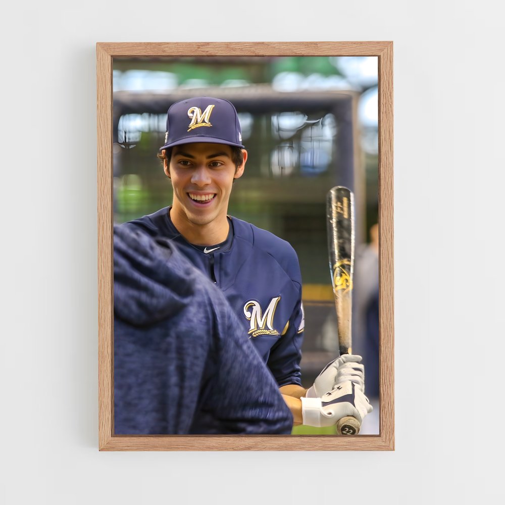 ap-christian yelich-4 cadre Bois clair