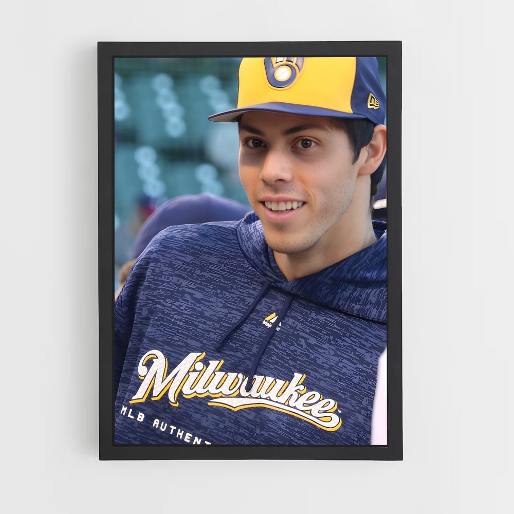 ap-christian yelich-8 cadre Noir