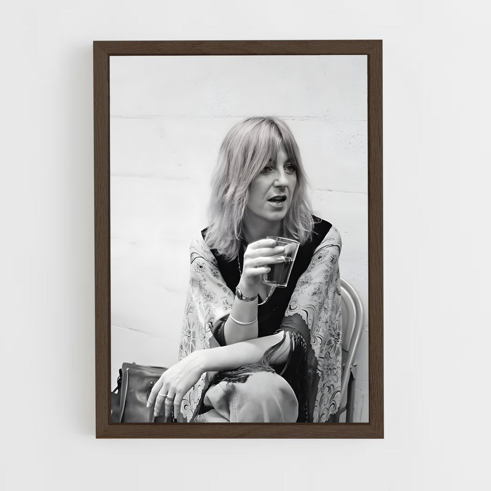 ap-christine mcvie-8 cadre Bois foncé