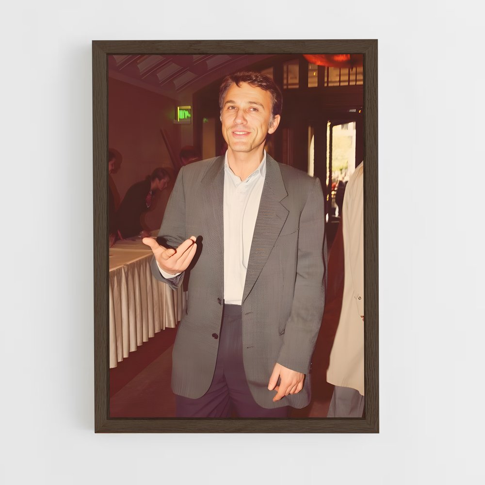 ap-christoph waltz-3 cadre Bois foncé