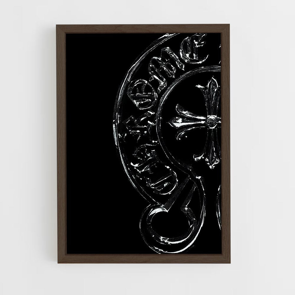 ap-chrome hearts-3 cadre Bois foncé