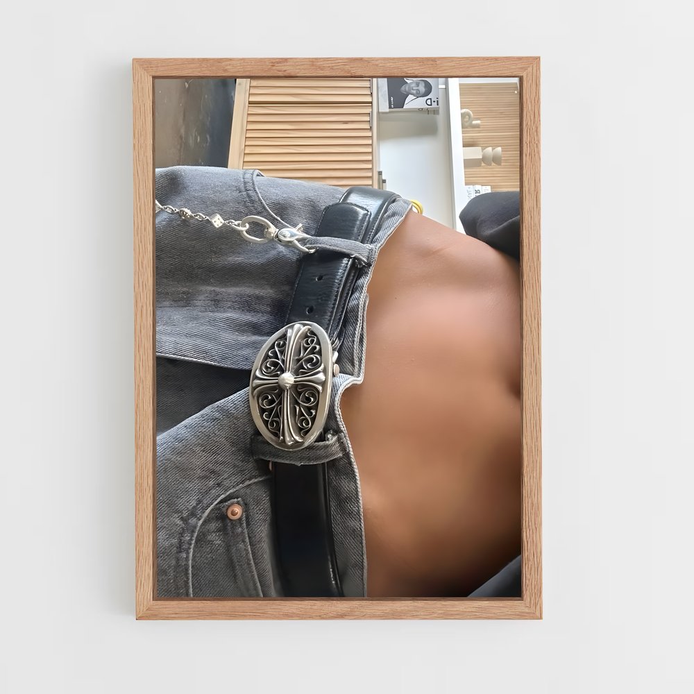 ap-chrome hearts-4 cadre Bois clair
