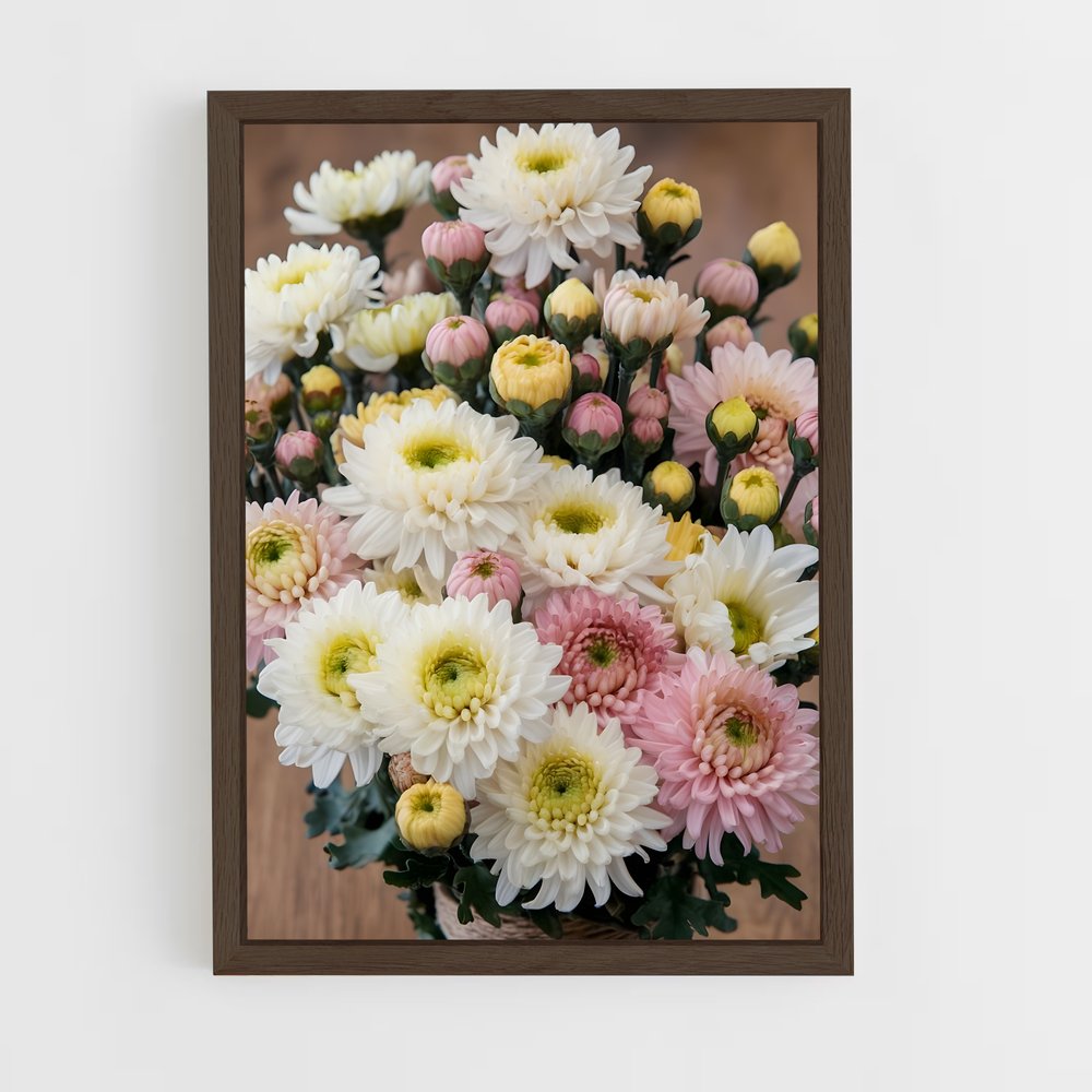 ap-chrysanthemum-6 cadre Bois foncé
