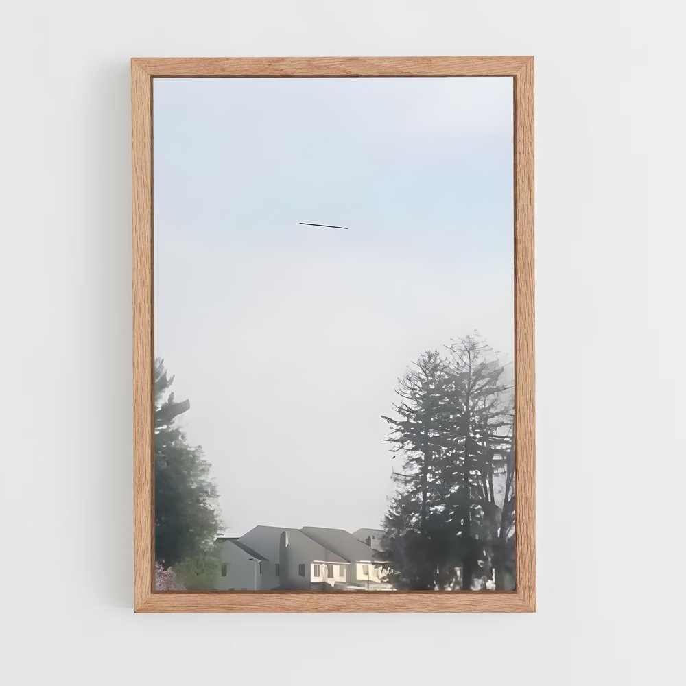 ap-cigar shaped ufo-1 cadre Bois clair