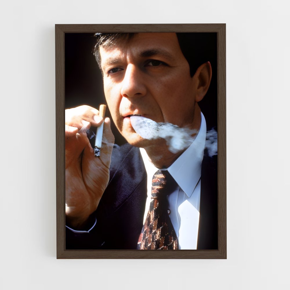 ap-cigarette smoking man-2 cadre Bois foncé