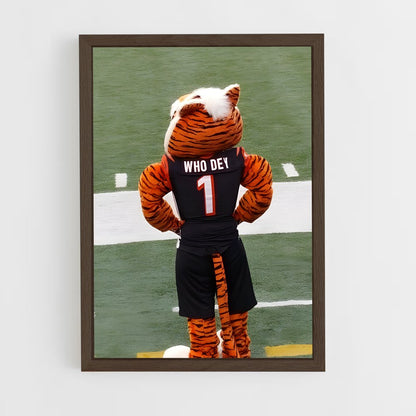 ap-cincinnati bengals-2 cadre Bois foncé