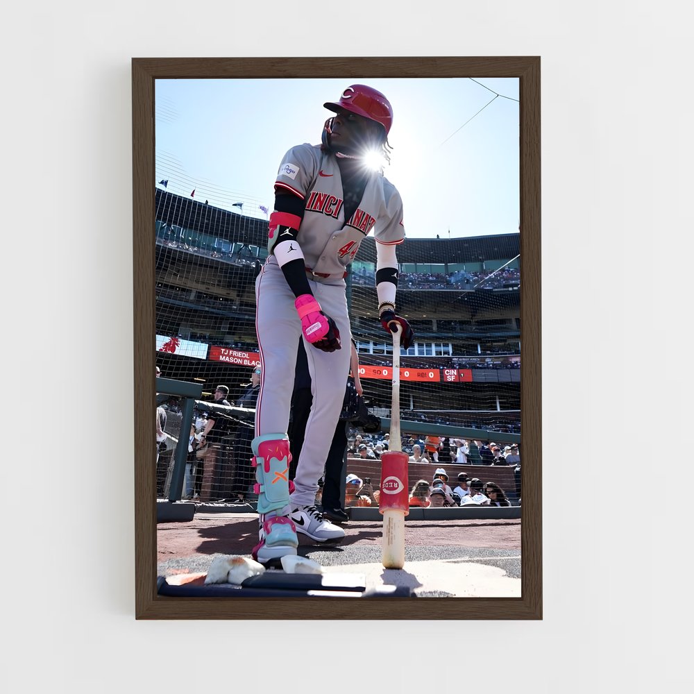 ap-cincinnati reds-6 cadre Bois foncé
