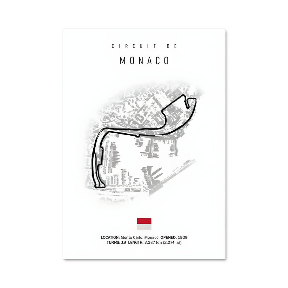 Poster Circuit de monaco monte-carlo 79977