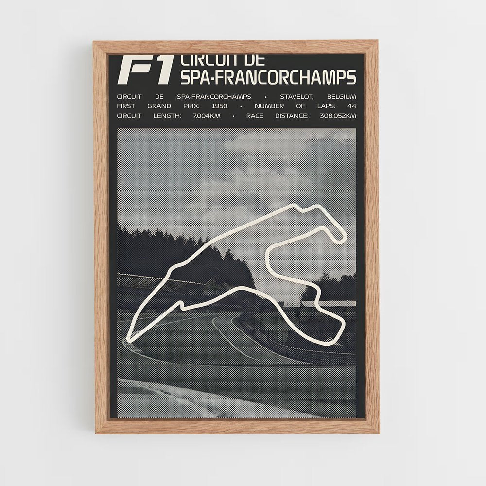 ap-circuit de spa-francorchamps belgium-1 cadre Bois clair