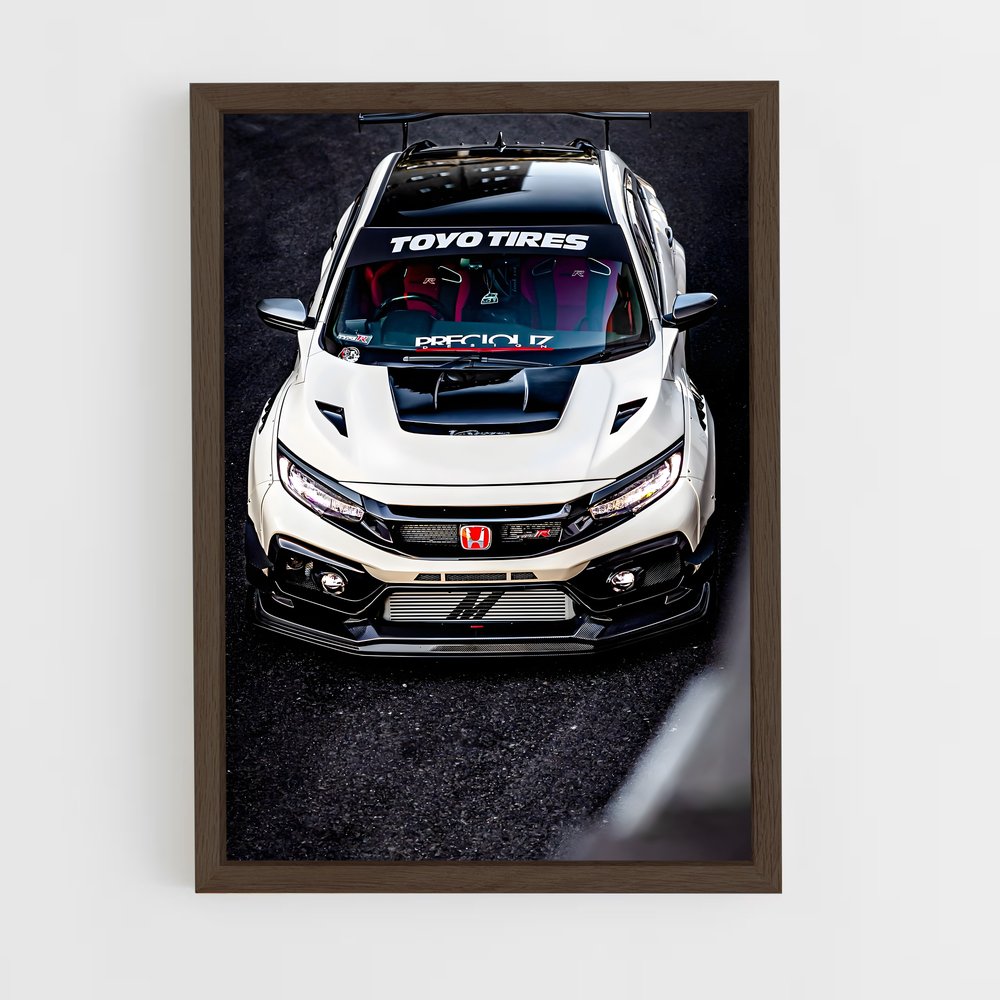 ap-civic type r fk8-1 cadre Bois foncé