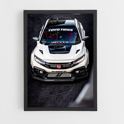 ap-civic type r fk8-1 cadre Noir