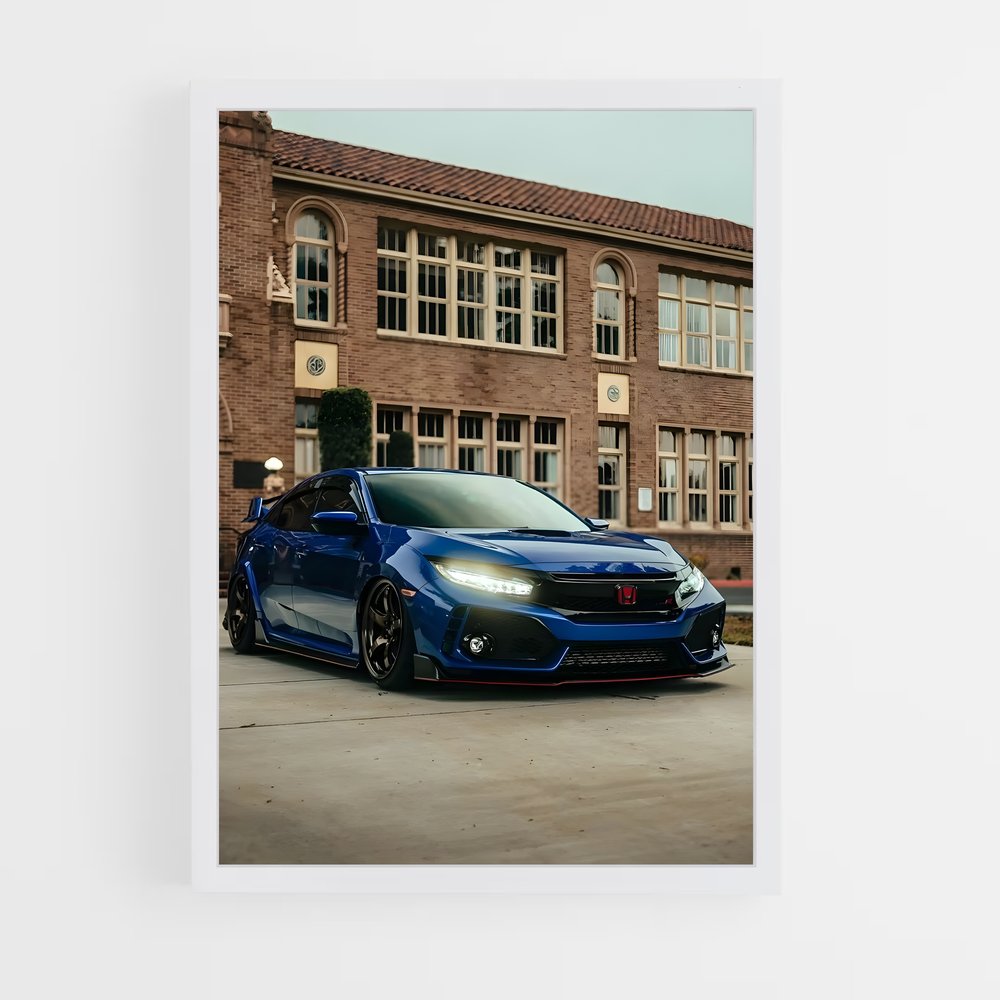 ap-civic type r fk8-4 cadre Blanc
