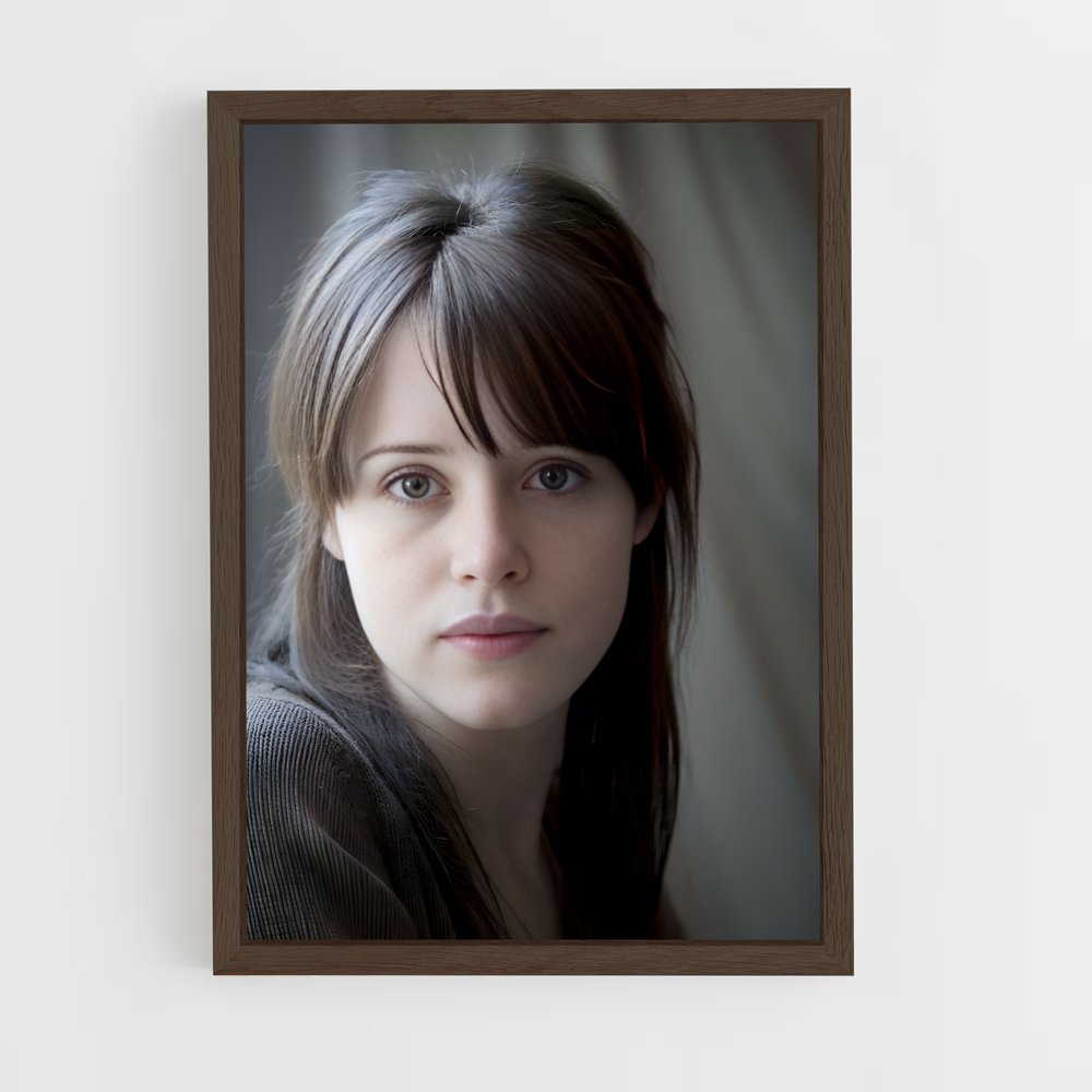 ap-claire foy-1 cadre Bois foncé