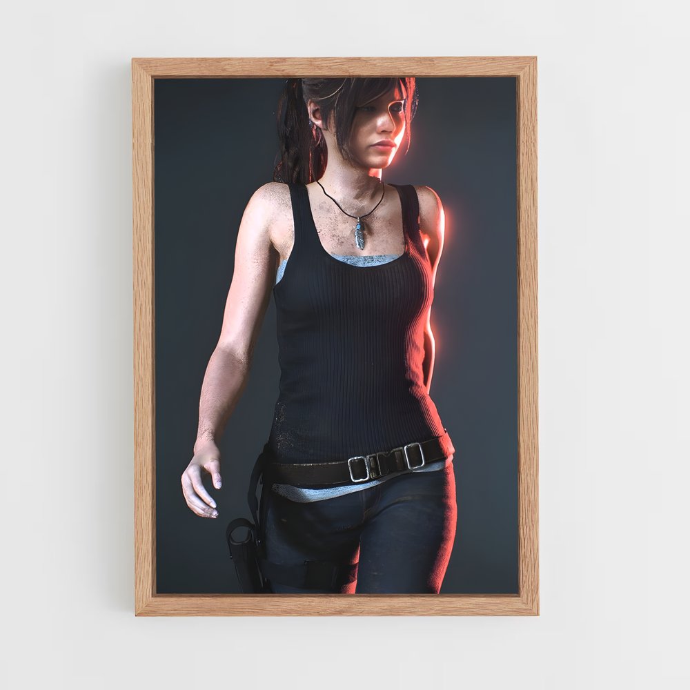 ap-claire redfield-2 cadre Bois clair