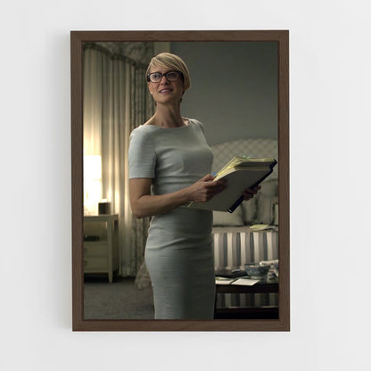 ap-claire underwood-3 cadre Bois foncé