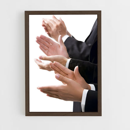 ap-clapping hands-1 cadre Bois foncé