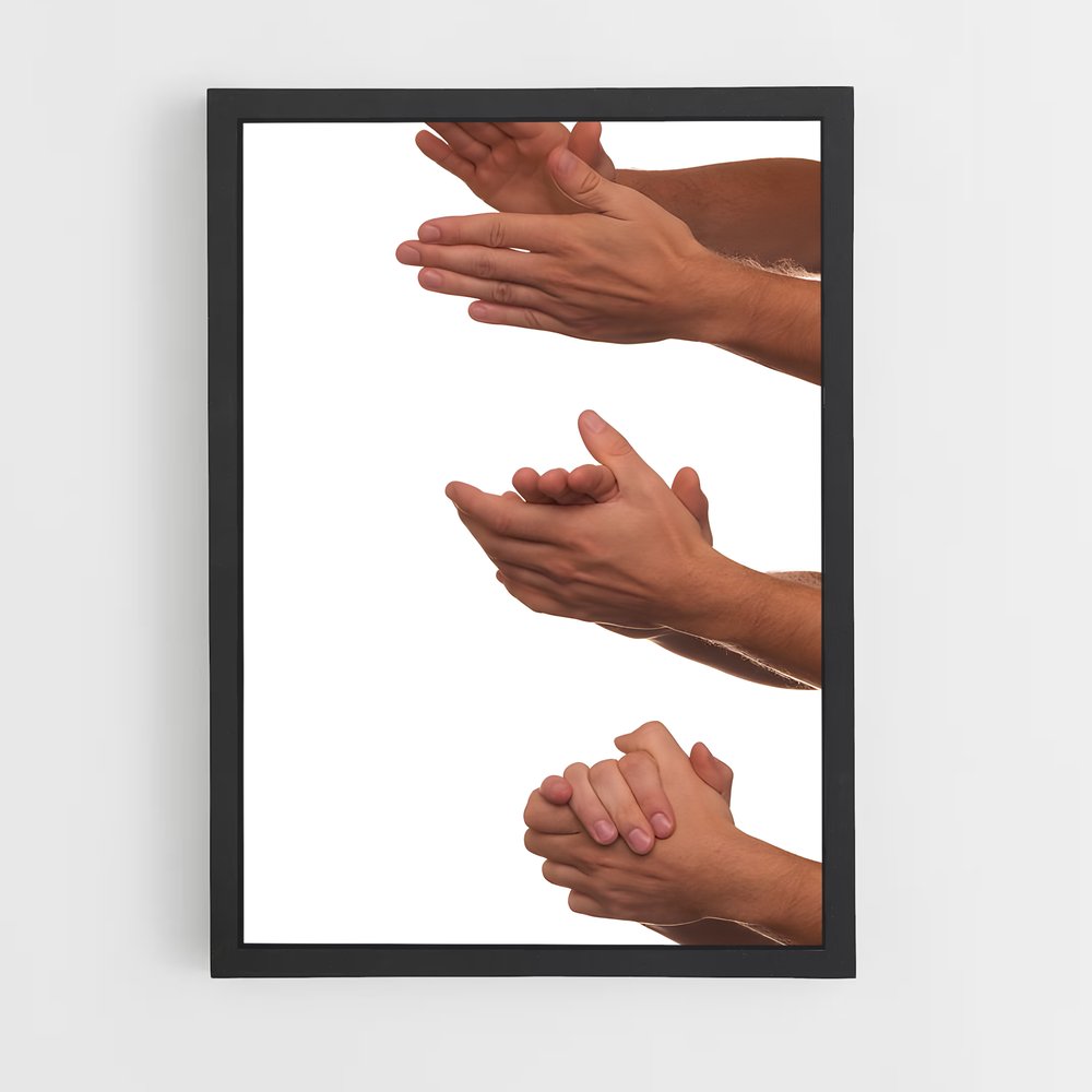 ap-clapping hands-2 cadre Noir