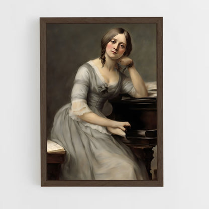 ap-clara schumann-4 cadre Bois foncé