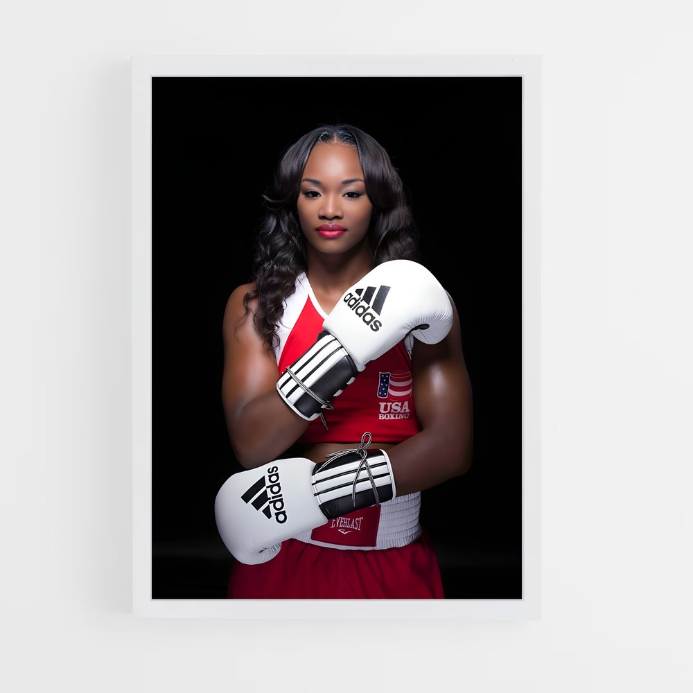 ap-claressa shields-1 cadre Blanc