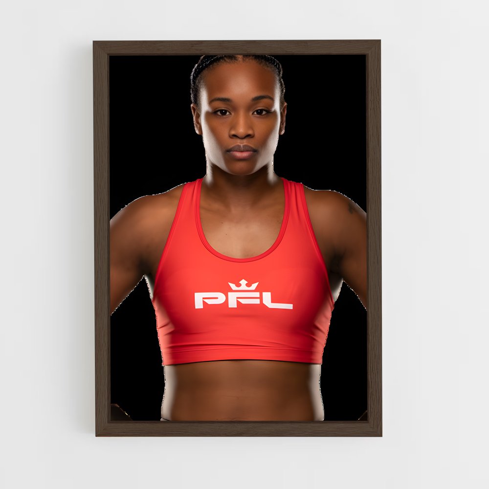 ap-claressa shields-3 cadre Bois foncé