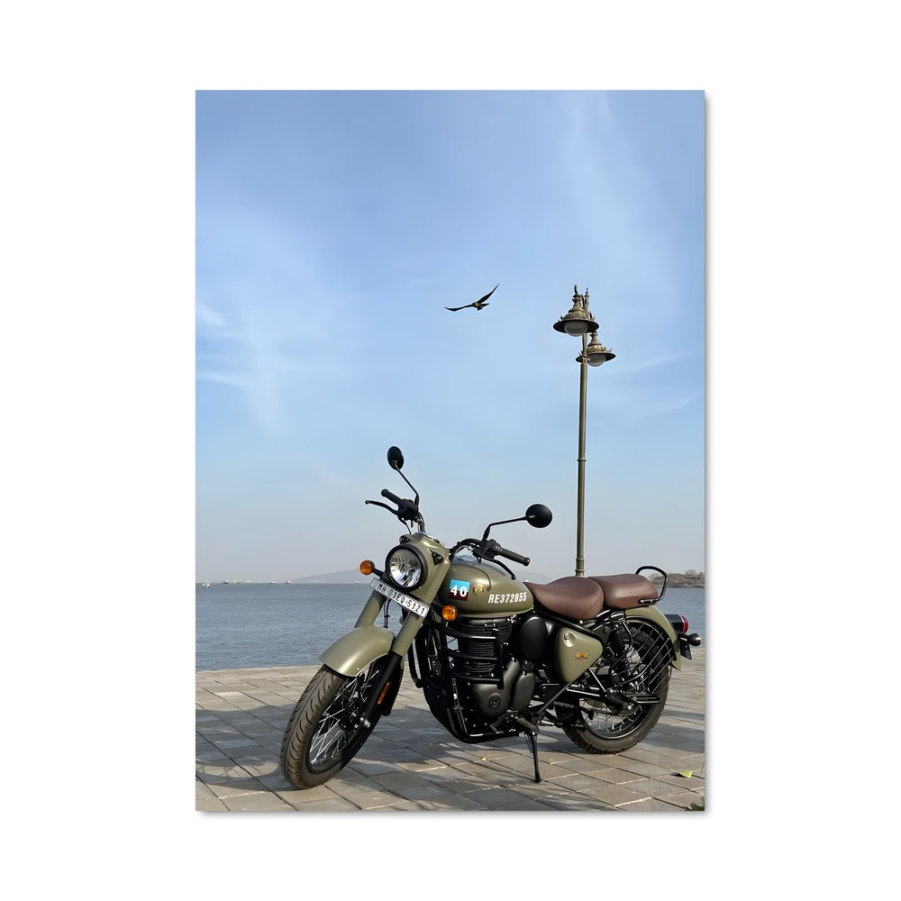 Poster La Bécane au Bord de l'Eau