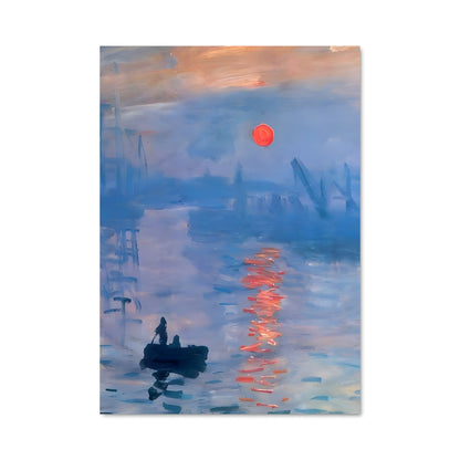 Poster Soleil Écarlate