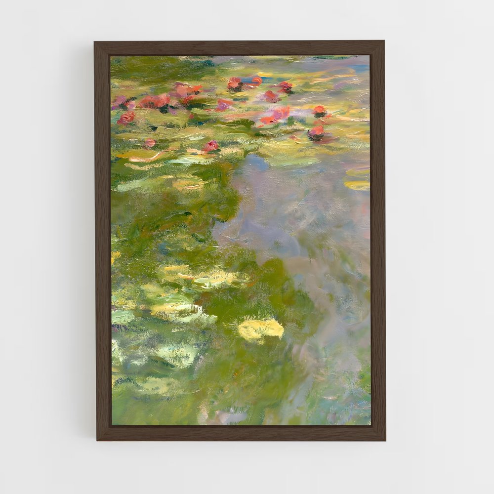 ap-claude monet-12 cadre Bois foncé