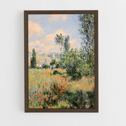 ap-claude monet-9 cadre Bois foncé