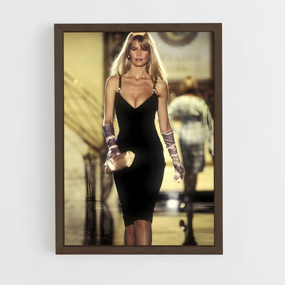 ap-claudia schiffer-1 cadre Bois foncé