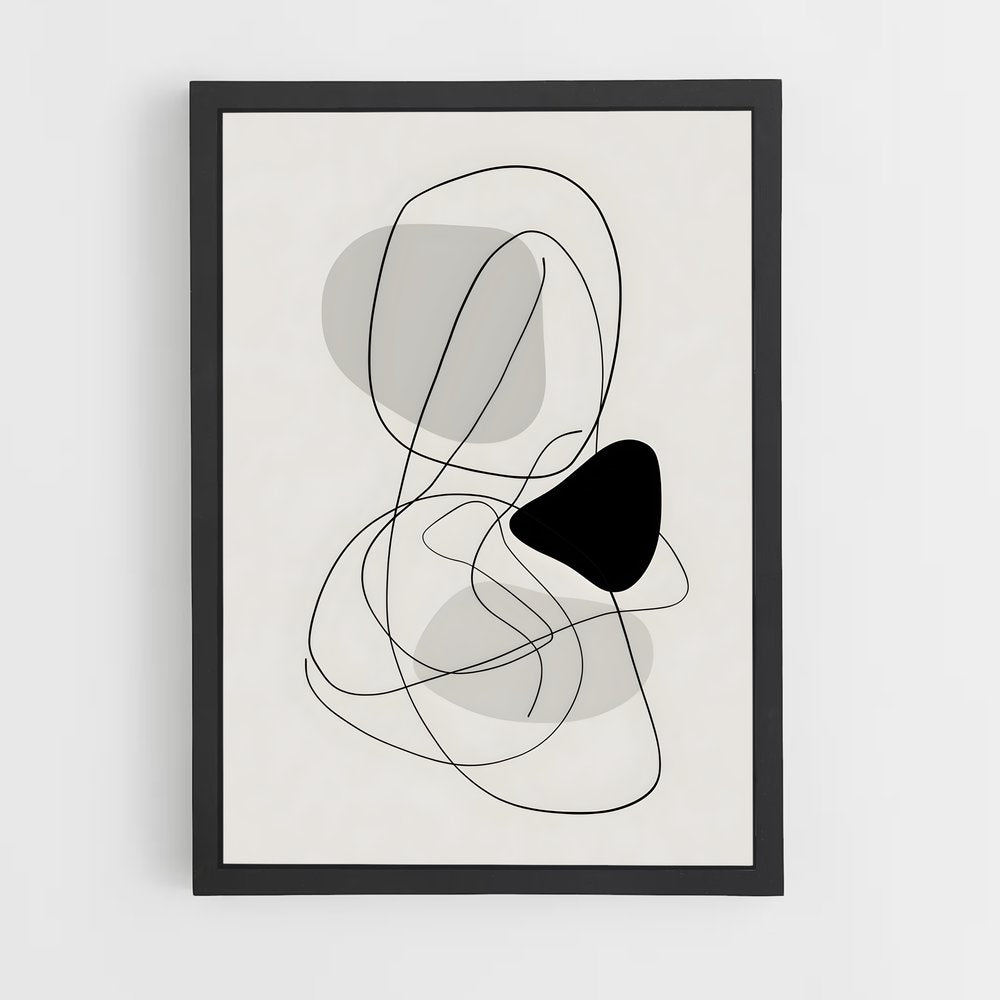ap-clean lines-1 cadre Noir