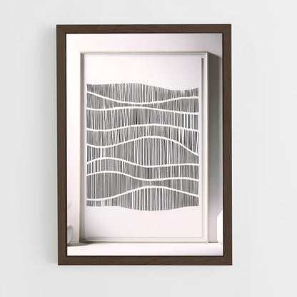 ap-clean lines-4 cadre Bois foncé